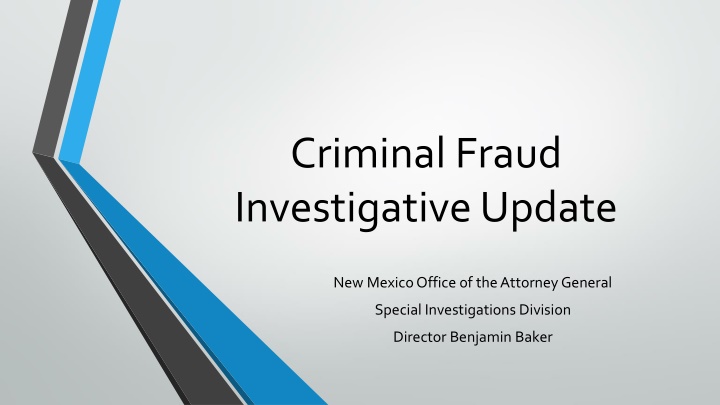 criminal fraud investigative update n.w