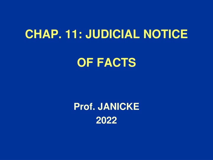 chap 11 judicial notice n.w