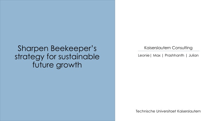 sharpen beekeeper s strategy for sustainable n.w