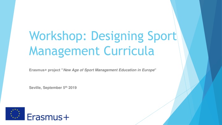 workshop designing sport management curricula n.w