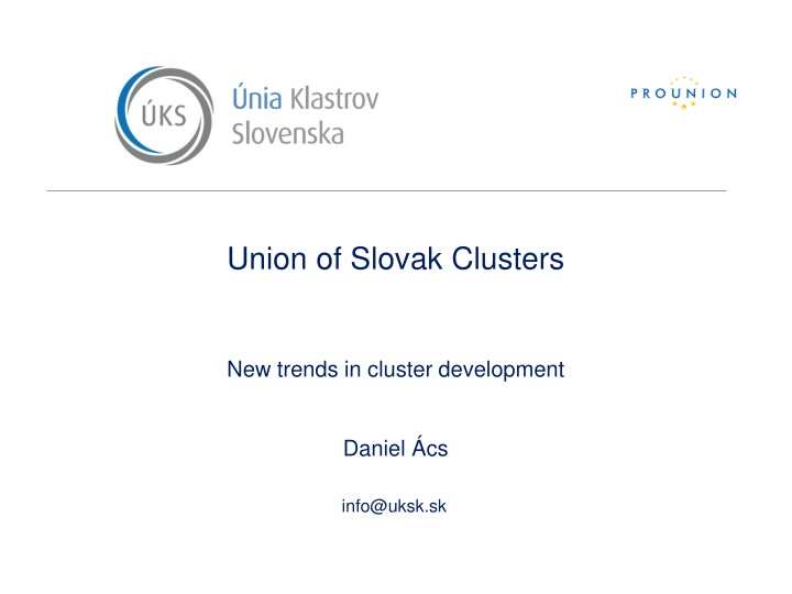 union of slovak clusters n.w