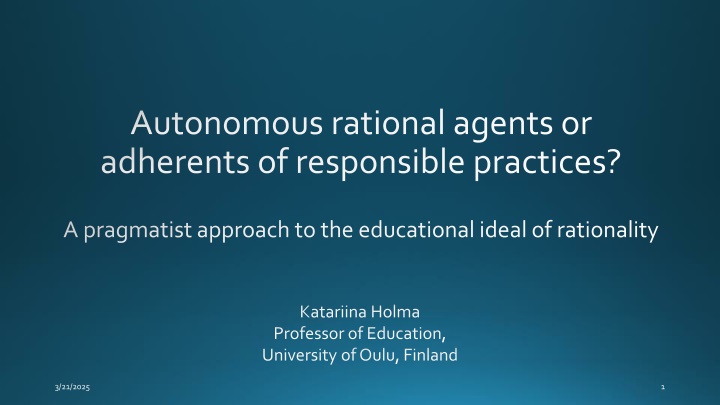 autonomous rational agentsor adherentsof n.w