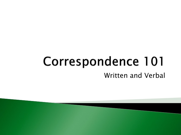written and verbal n.w