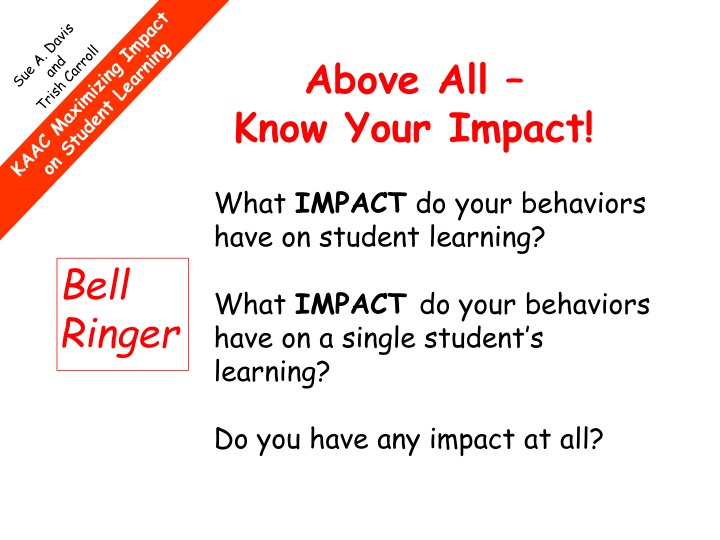 above all know your impact n.w