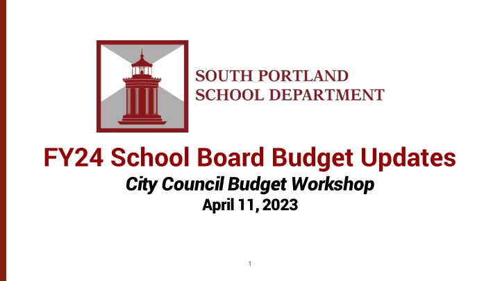 fy24 school board budget updates city council n.w