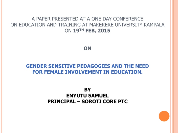 a paper presented at a one day conference n.w