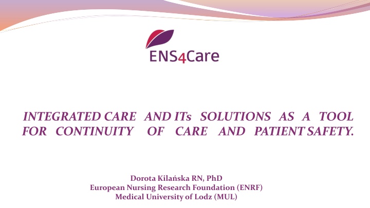 integrated care and its solutions as a tool n.w