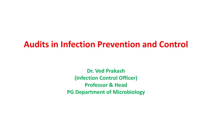 audits in infection prevention and control n.w