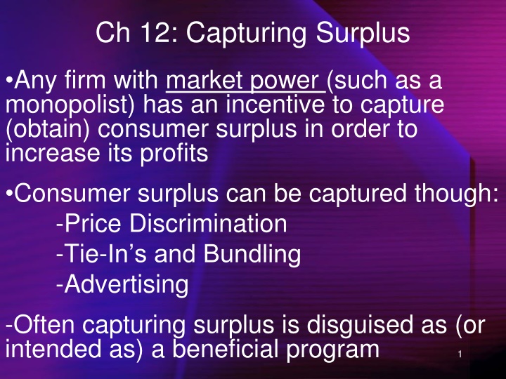 ch 12 capturing surplus n.w