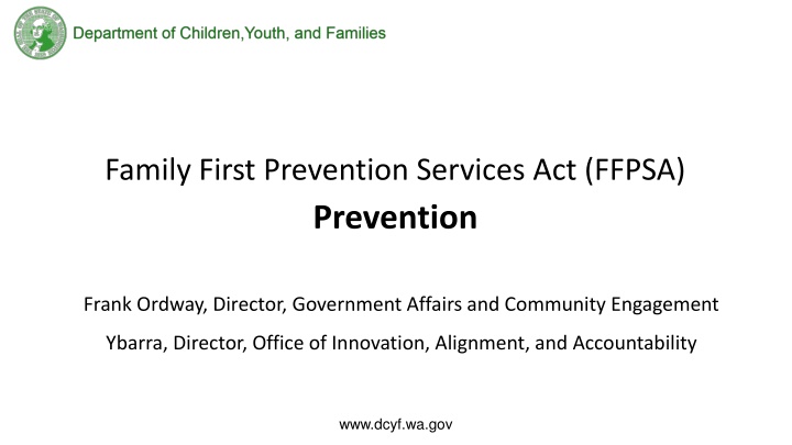 family first prevention services act ffpsa n.w