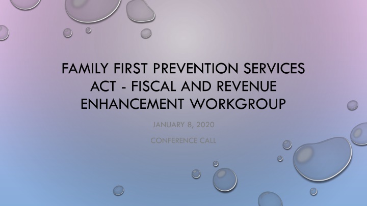 family first prevention services act fiscal n.w