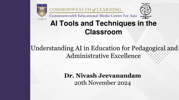 ai tools and techniques in the classroom n.w