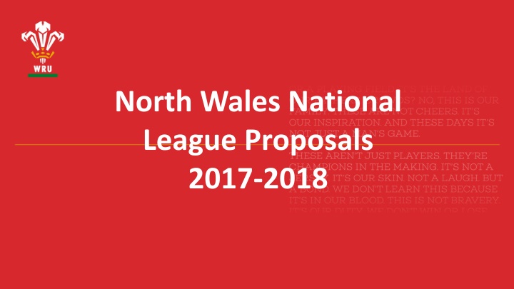 north wales national league proposals 2017 2018 n.w