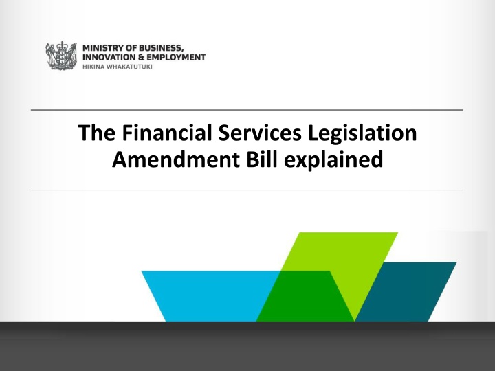 the financial services legislation amendment bill n.w