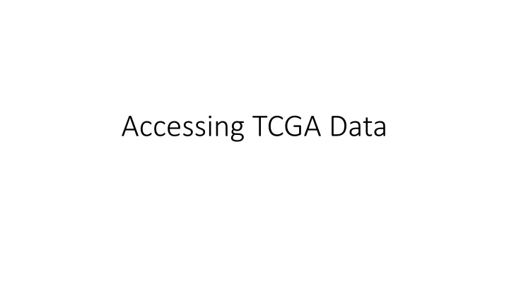 accessing tcga data n.w