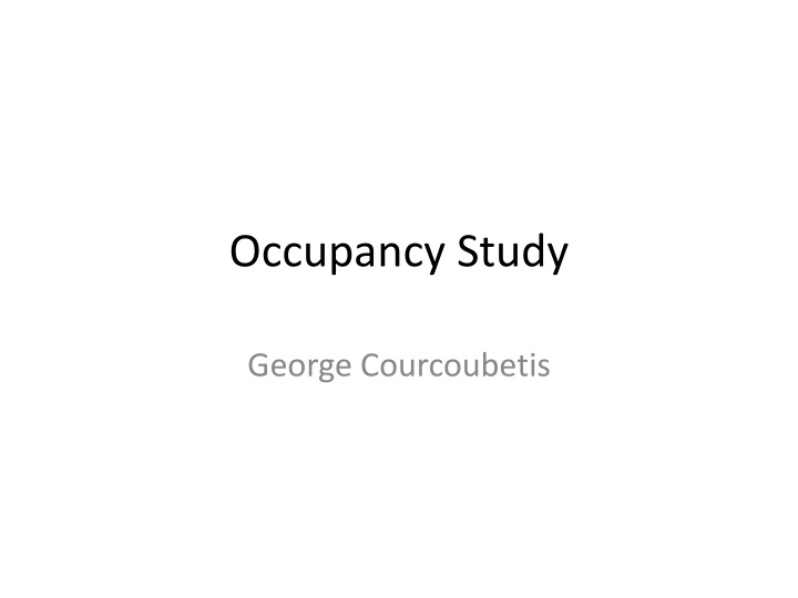 occupancy study n.w