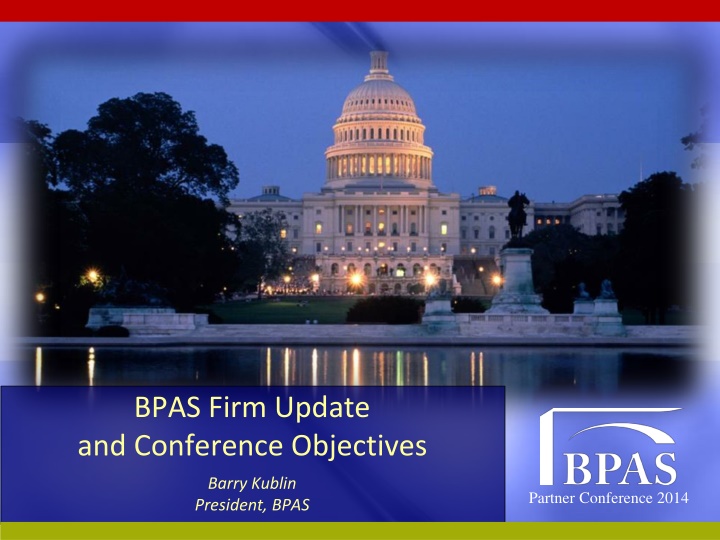 bpas firm update and conference objectives n.w