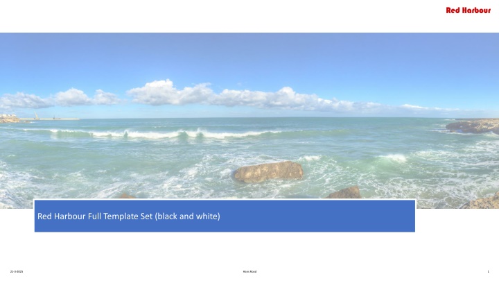 red harbour full template set black and white n.w