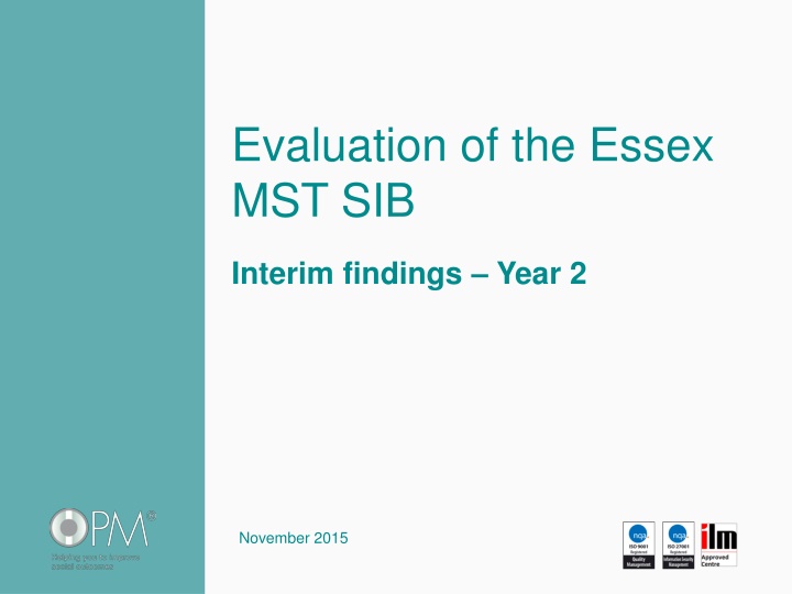 evaluation of the essex mst sib n.w