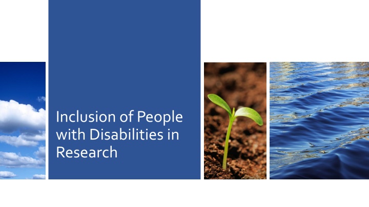 inclusion of people with disabilities in research n.w