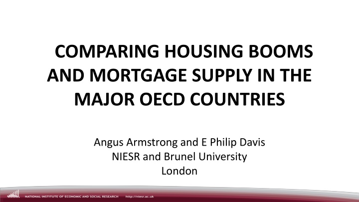 comparing housing booms and mortgage supply n.w