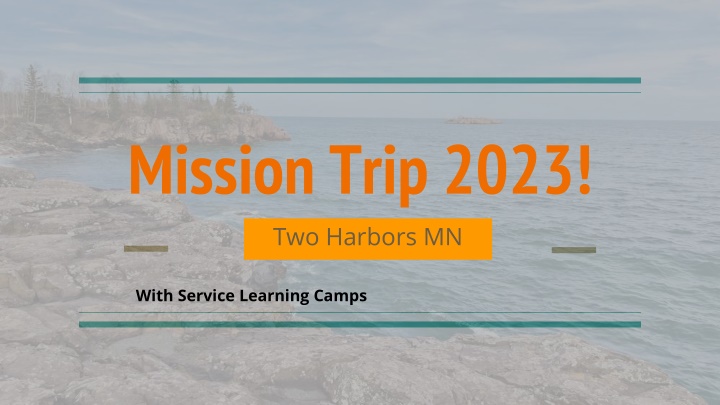 mission trip 2023 two harbors mn n.w
