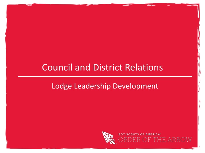 council and district relations n.w