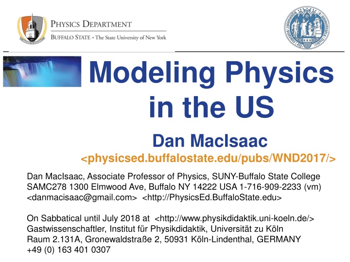 modeling physics in the us dan macisaac physicsed n.w