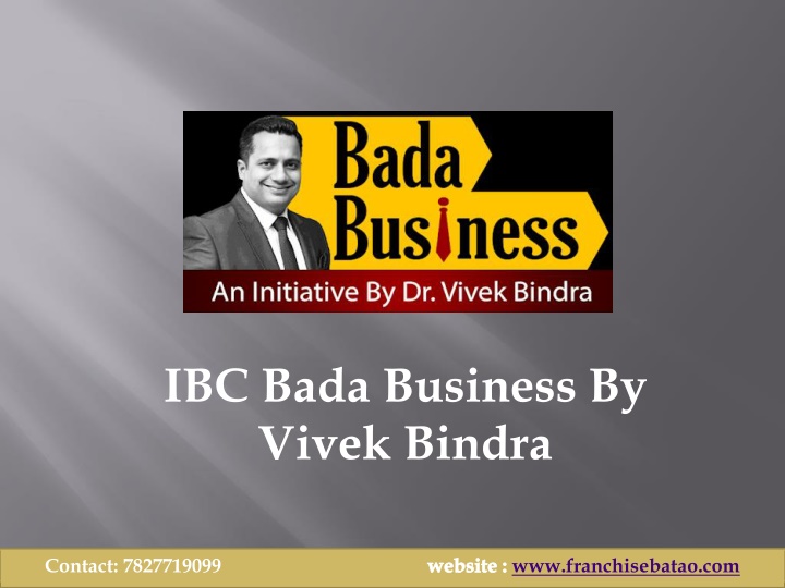 ibc bada business by vivek bindra n.w