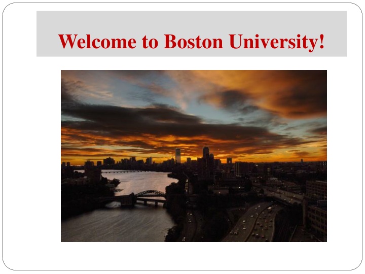 welcome to boston university n.w