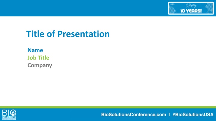 title of presentation n.w