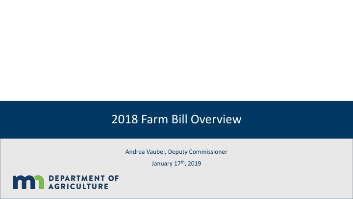 2018 farm bill overview n.w