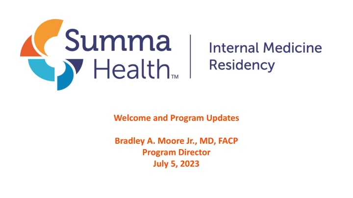 welcome and program updates n.w