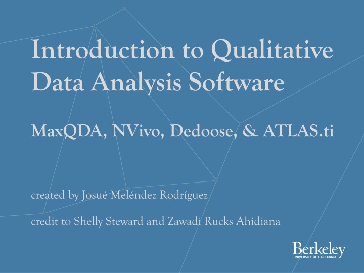 introduction to qualitative data analysis software n.w