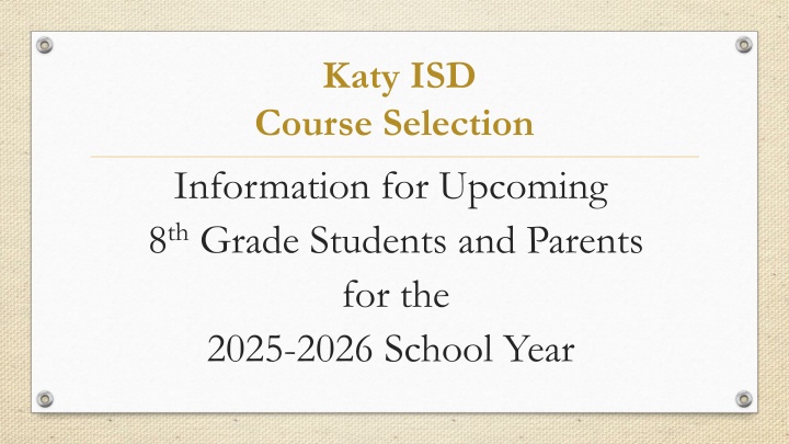 katy isd course selection information n.w