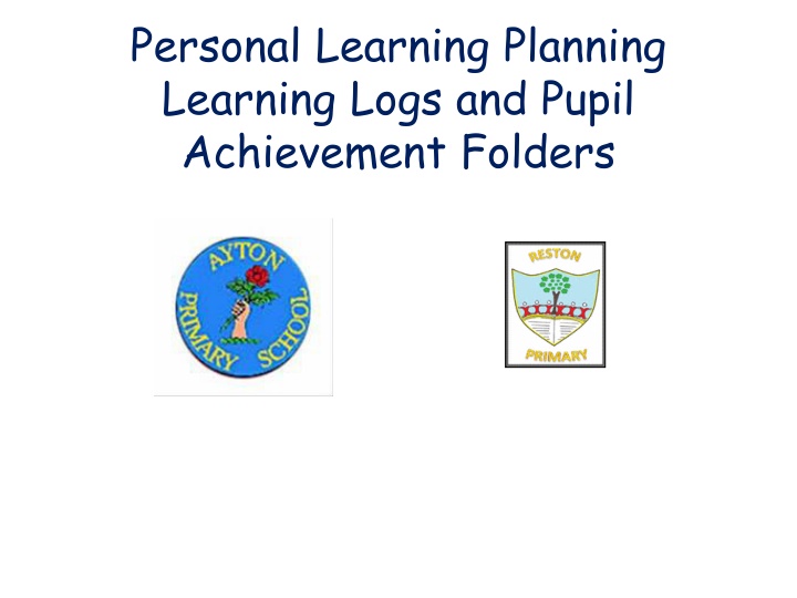 personal learning planning learning logs n.w