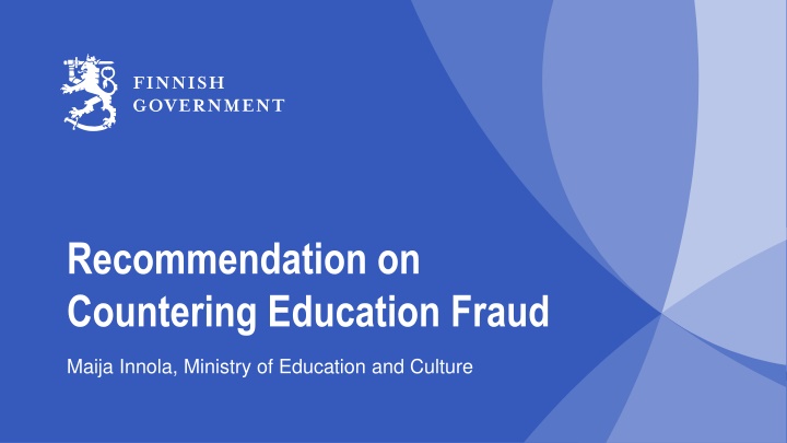 recommendation on countering education fraud n.w