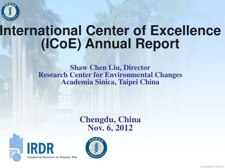 international center of excellence icoe annual n.w