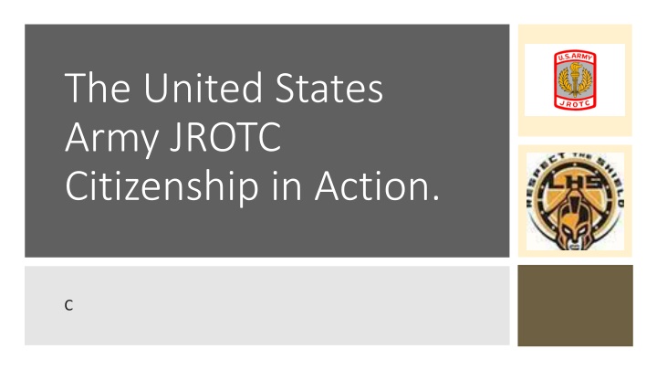 the united states army jrotc citizenship in action n.w