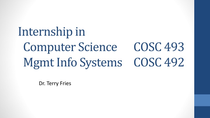 internship in computer science mgmtinfo systems n.w