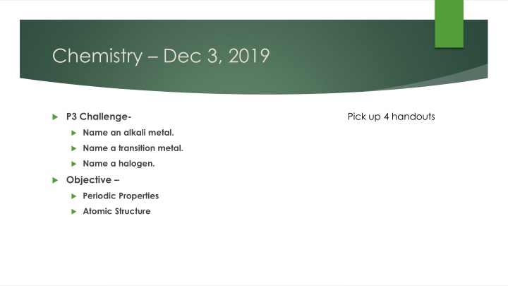 chemistry dec 3 2019 n.w