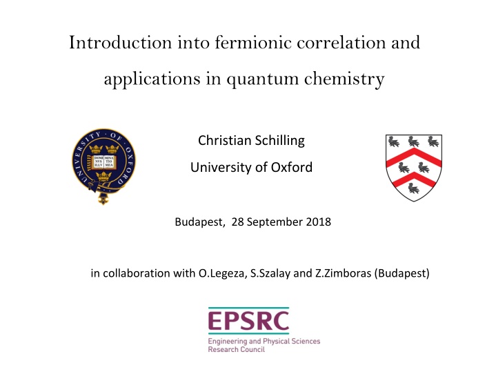 introduction into fermionic correlation and n.w