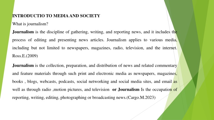 introductio to media and society n.w