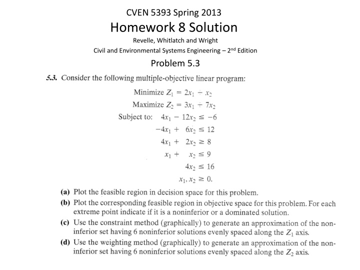 cven 5393 spring 2013 homework 8 solution revelle n.w
