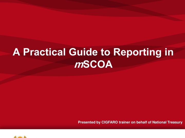 a practical guide to reporting in mscoa n.w