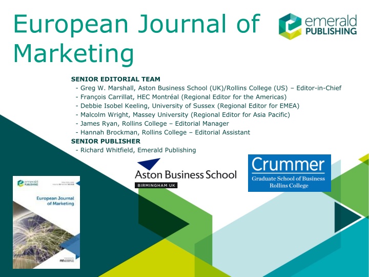 European Journal of Marketing - Research Insights and Scholarly Impact