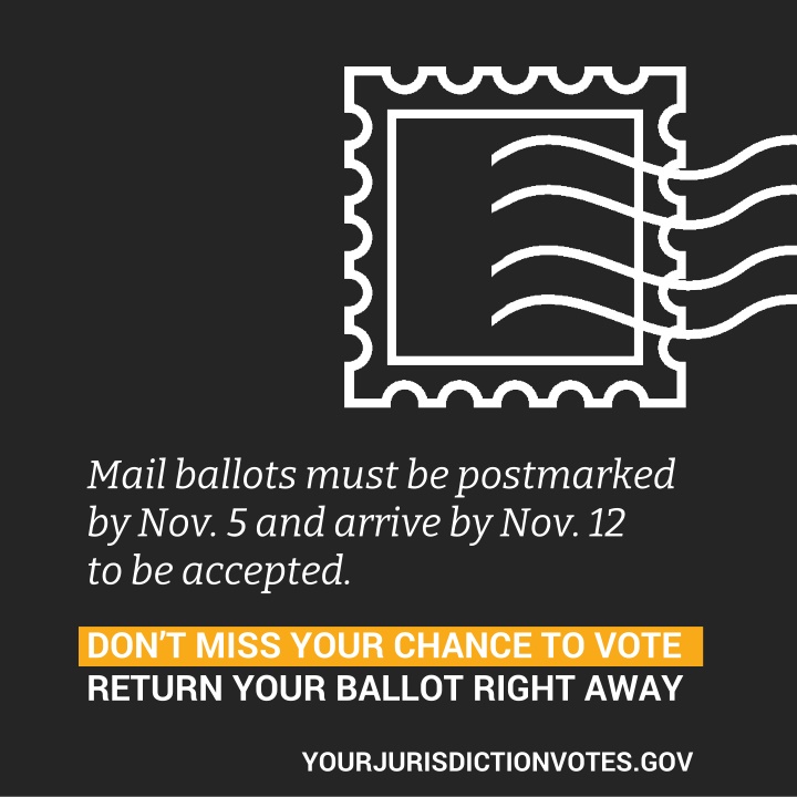 mail ballots must be postmarked n.w