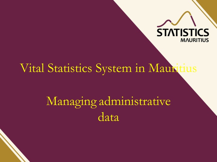 vital statistics system in mauritius n.w