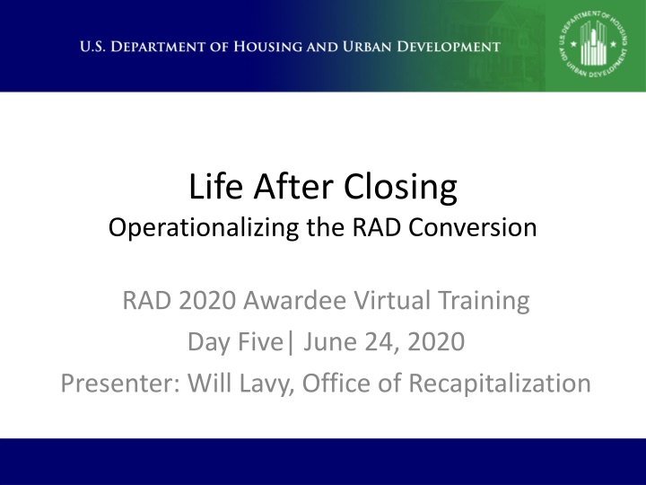 life after closing operationalizing n.w