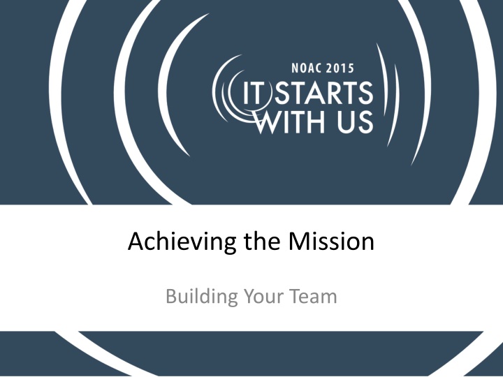 achieving the mission n.w